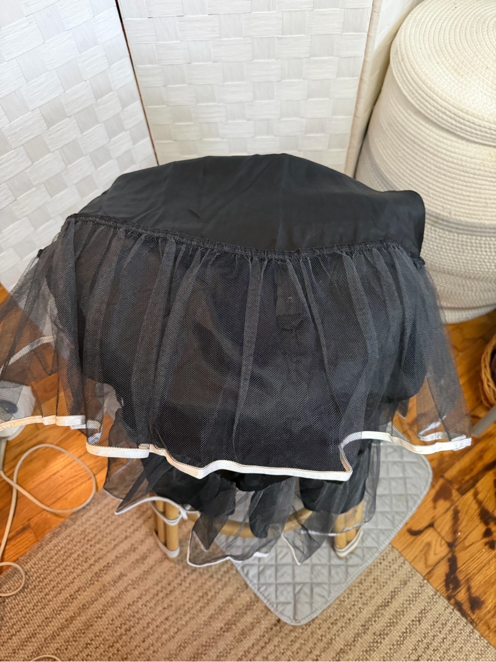 Halloween Black  Dress with Contrast Trim - Picture 4 of 4